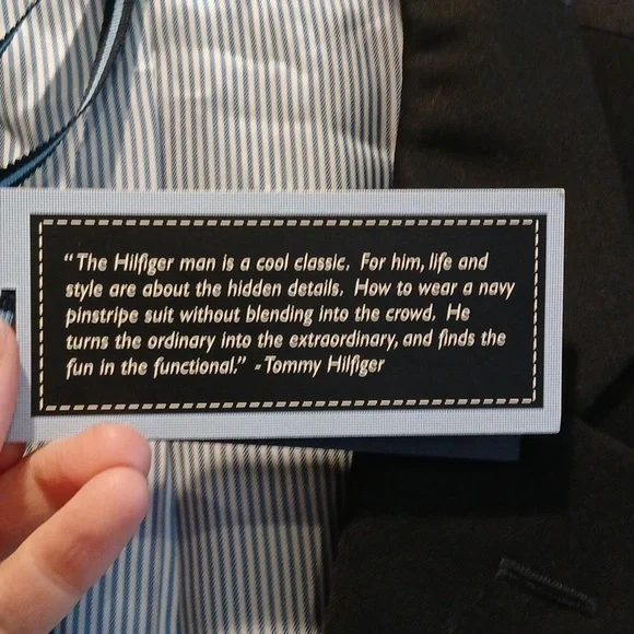 Nwt Tommy Hilfiger Wool Men's Black Adams Blazer Classic Tailored Trim Fit - Picture 9 of 10